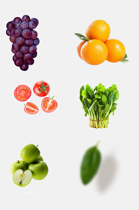 创意有机水果蔬菜免抠设计素材