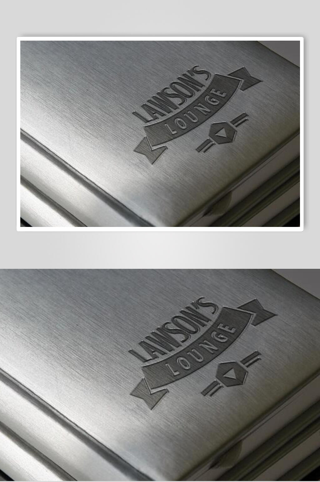 高级质感logo样机素材