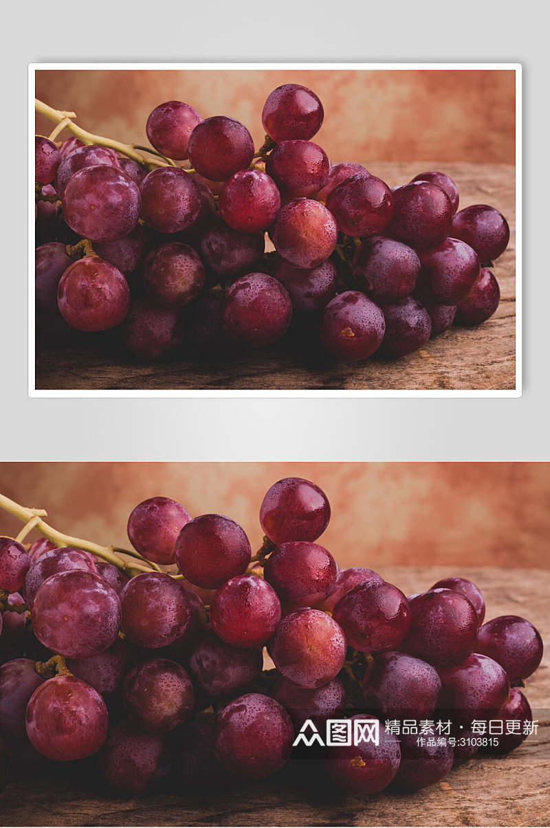 高清红润新鲜水果葡萄食品图片素材