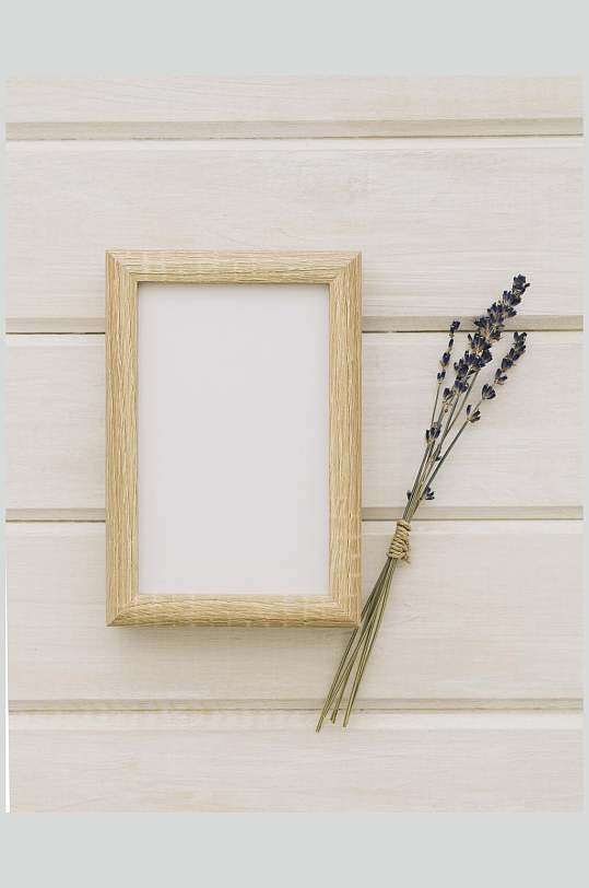 木质相框花语花朵高清图片