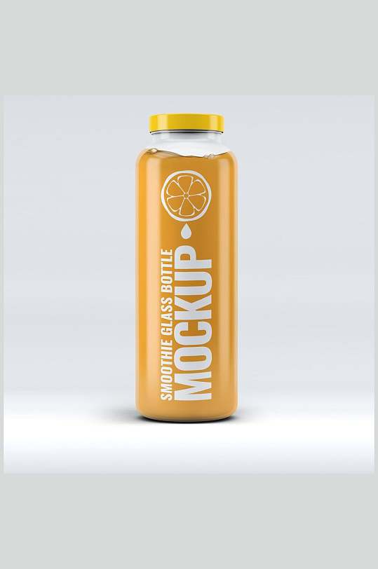橙汁食品饮料罐包装样机
