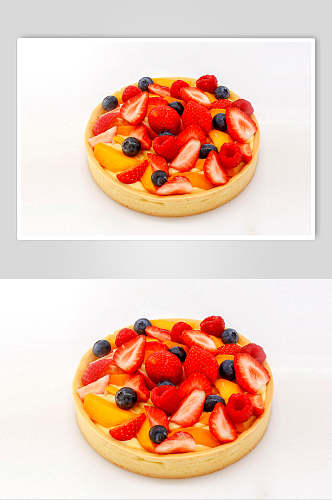 草莓慕斯蛋糕甜品图片