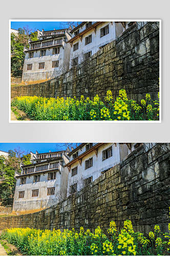 城墙古镇婺源风景图片