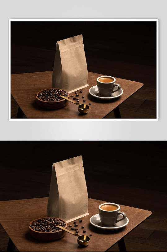极简咖啡包装样机
