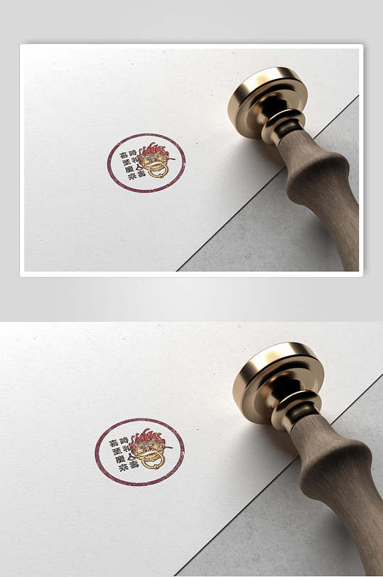 印章中式文创产品样机-众图网