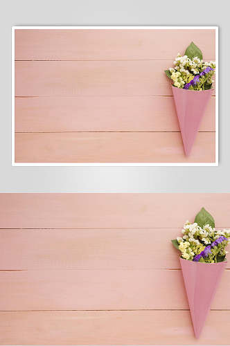 简洁粉色花语花朵高清图片