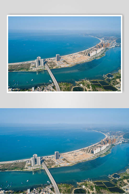 唯美惠州雙月灣海邊圖片