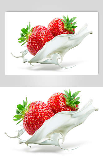 高清奶油水果草莓食品图片