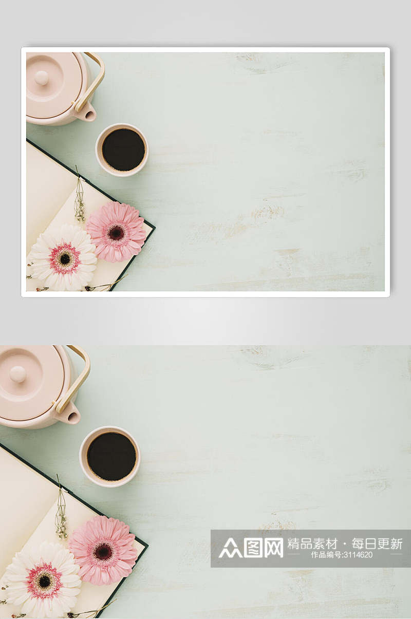 精致咖啡花语花朵高清图片素材