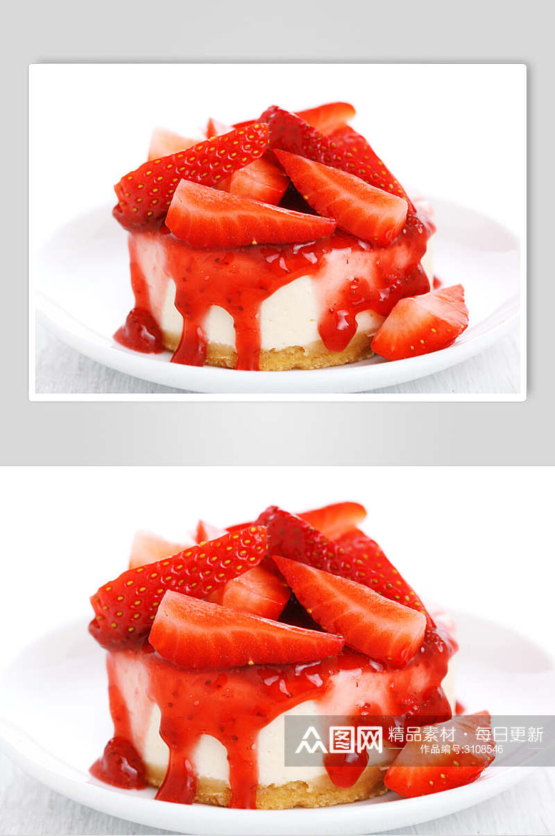 高清美味蛋糕水果草莓食品图片素材