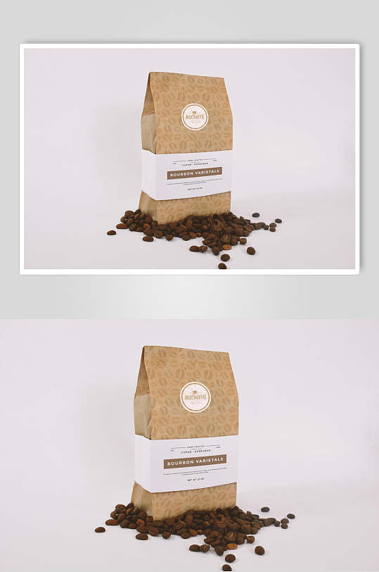 咖啡纸袋咖啡豆包装展示样机