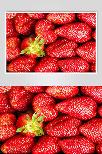 高清红润水果草莓高清图片