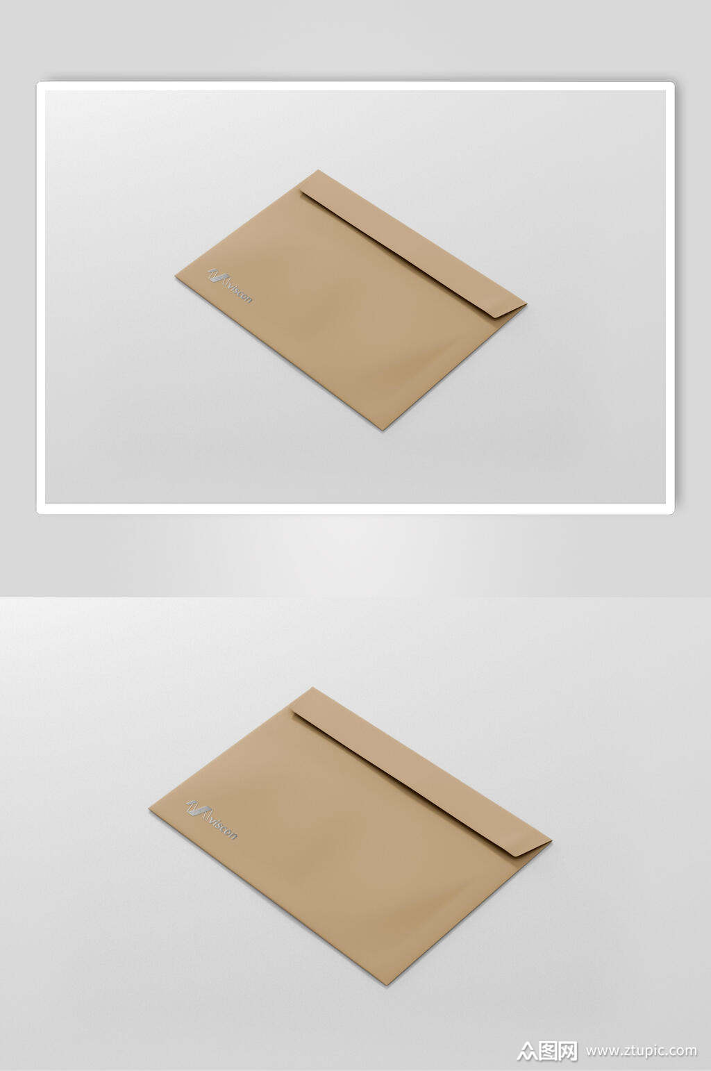 信封设计样机模板下载-编号3331451-众图网