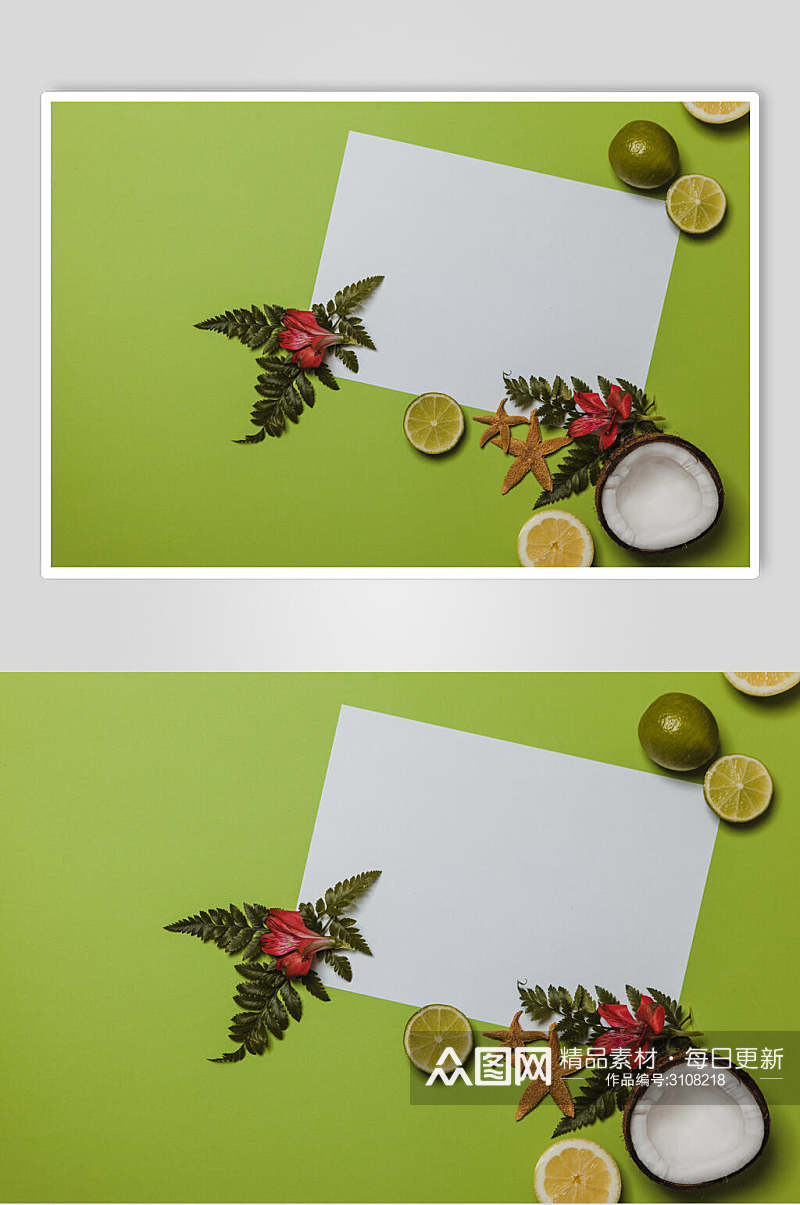 绿色水果花语花朵高清图片素材