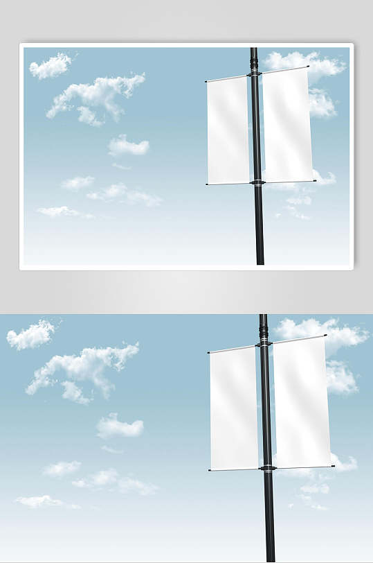 灯杆旗样机图片-灯杆旗样机设计素材-灯杆旗样机模板下载-众图网