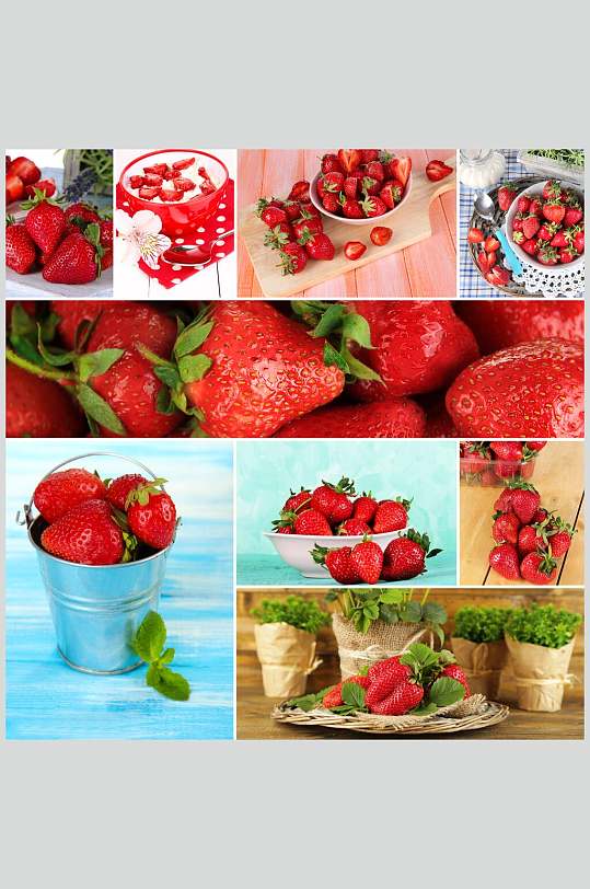 高清水果草莓背景图片