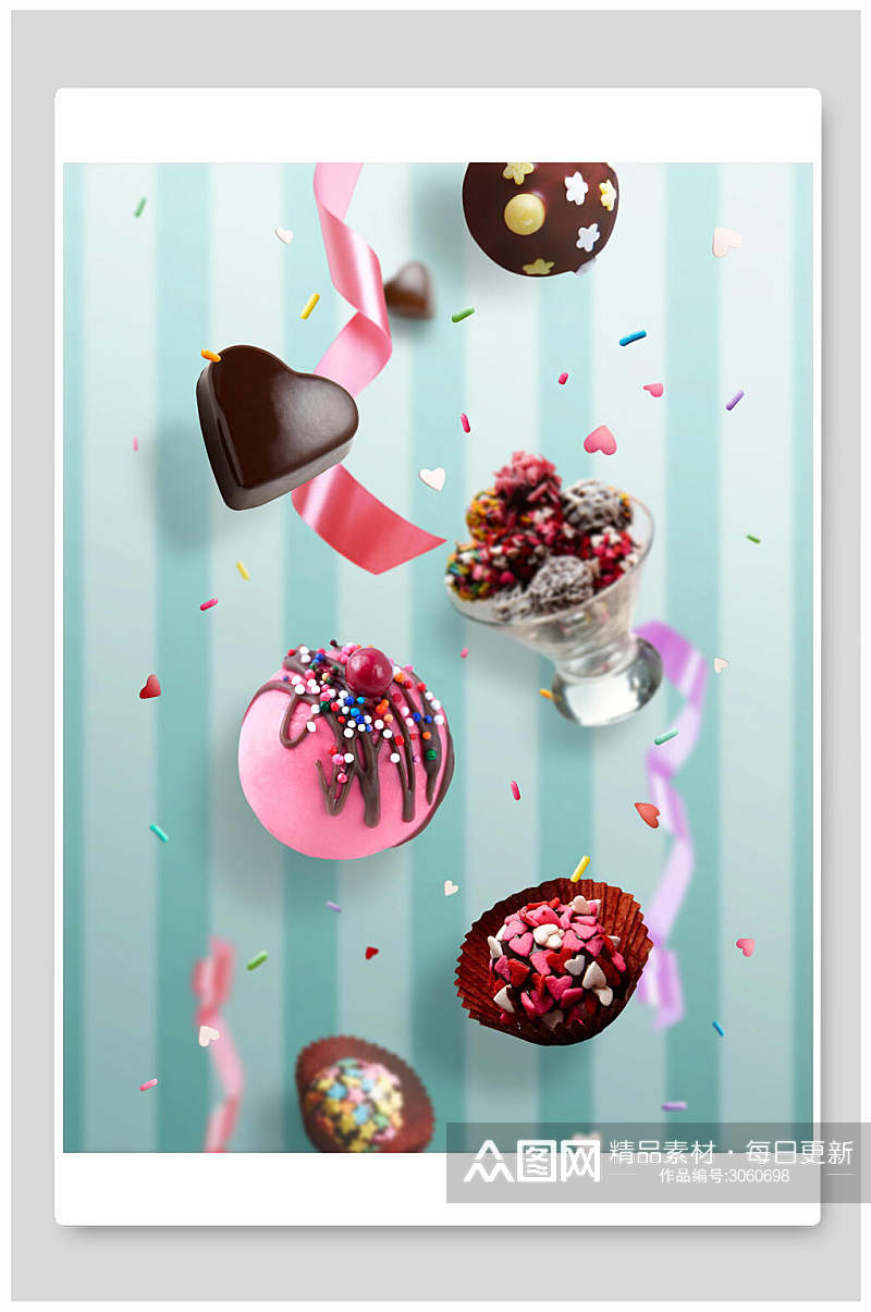 甜品蛋糕美食海报背景素材素材