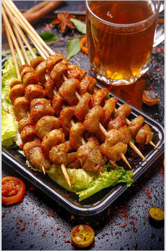 美味烤面筋图片