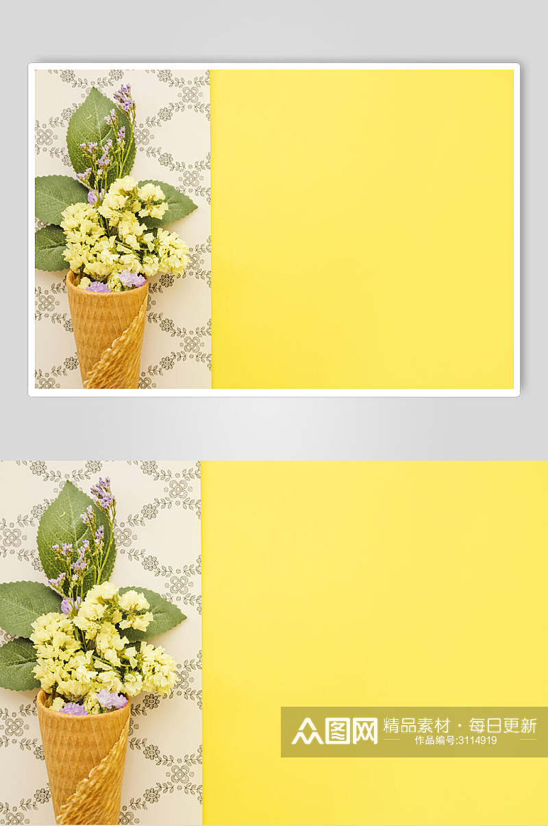 清新黄色鲜花花语花朵高清图片素材