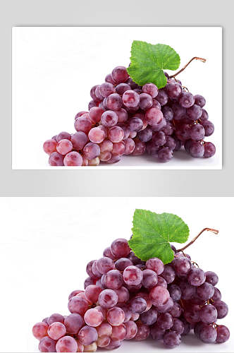白底新鲜高清水果葡萄食物图片