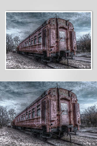 老蒸汽火车车厢图片