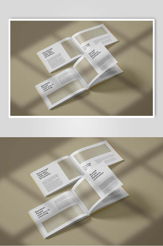 创意排版商业卡片名片样机