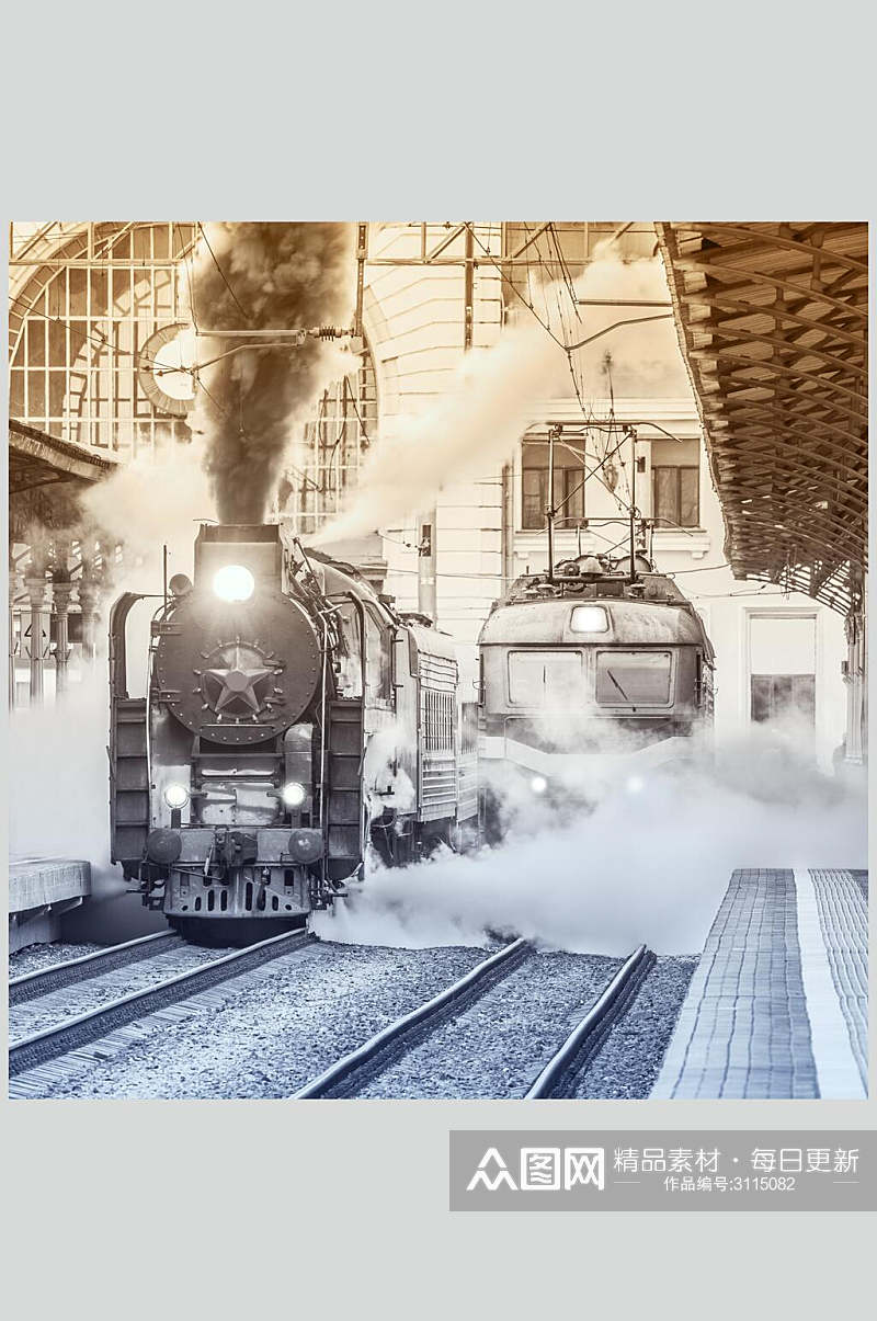 老蒸汽火车摄影图片素材