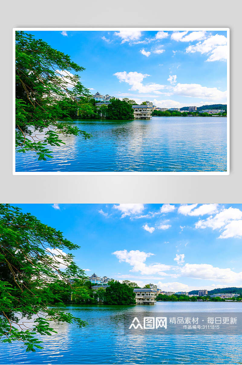 清新惠州西湖图片素材
