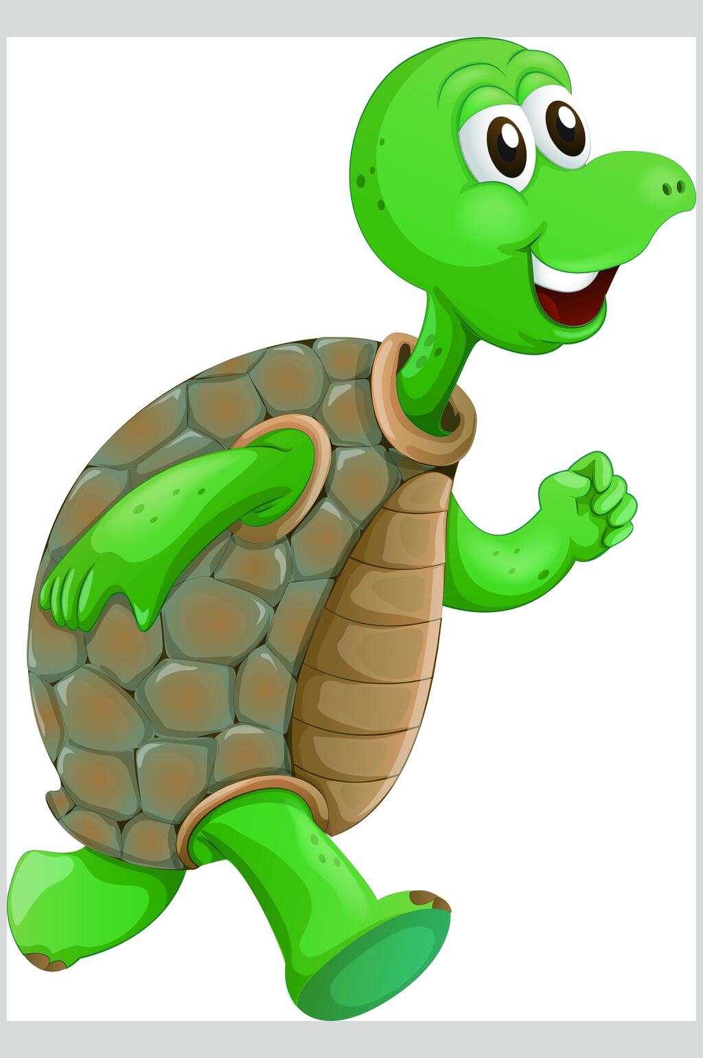 跑步的乌龟简笔画图片