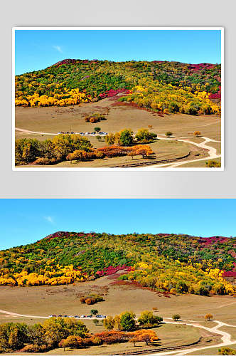 山丘乌兰布统风景图片