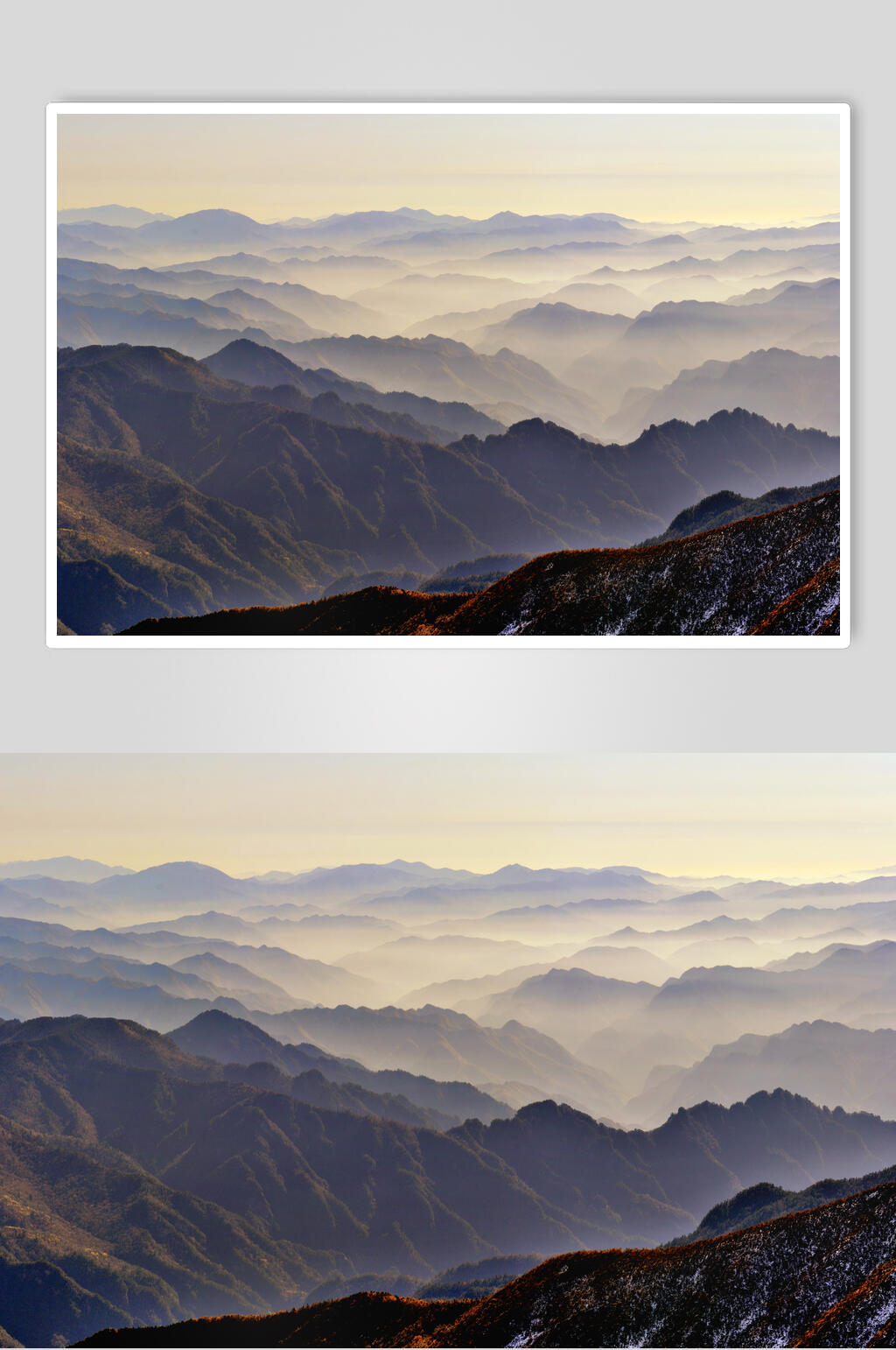 山峦叠起乌兰布统风景图片素材