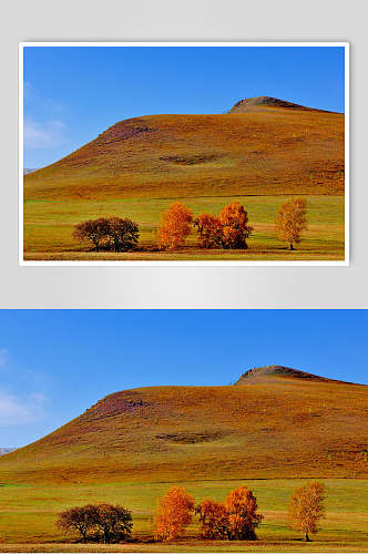 山丘乌兰布统风景图片
