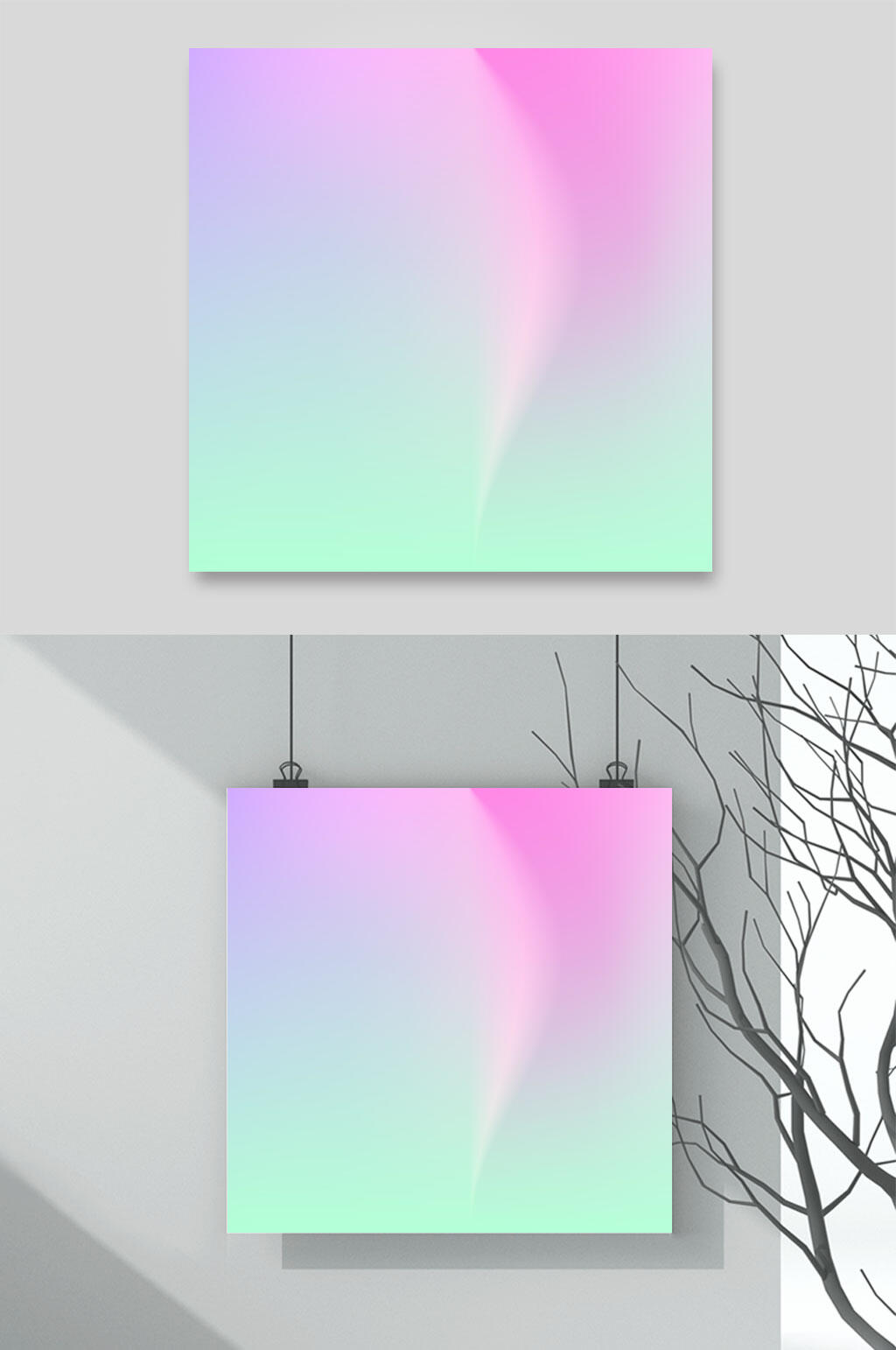 粉蓝色柔和浅色矢量背景素材素材
