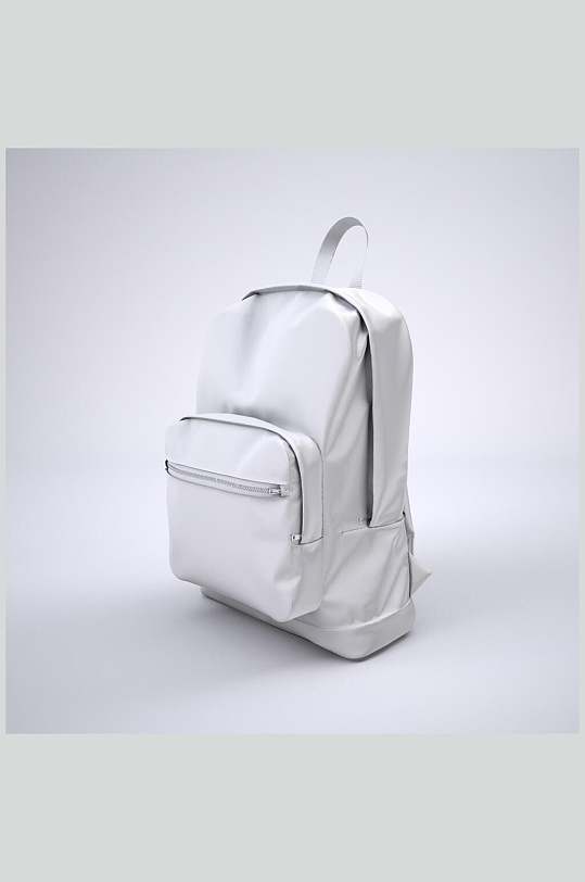 极简白色书包背包样机
