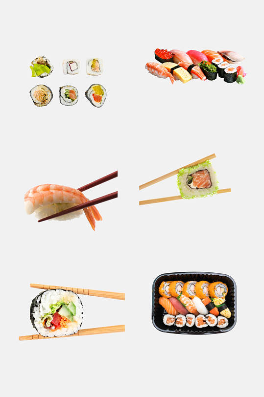 精致料理食品寿司免抠素材