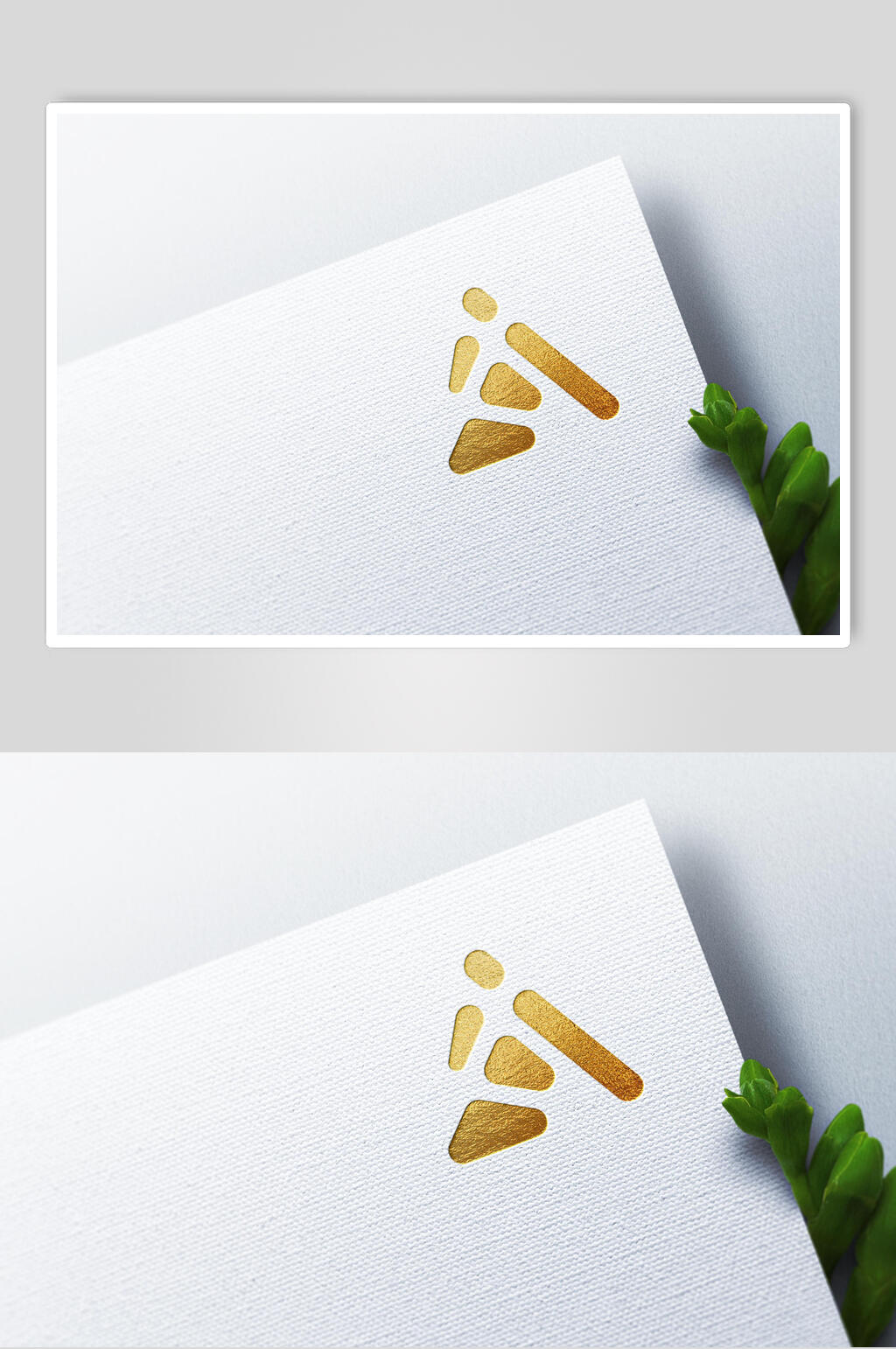 烫金品牌LOGO标志烫金展示样机素材