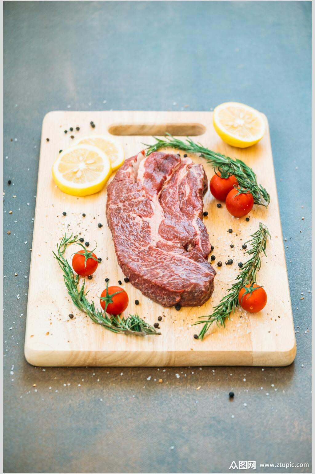 创意牛排餐饮食品图片素材