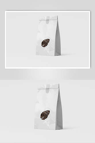 灰色时尚咖啡豆包装袋样机