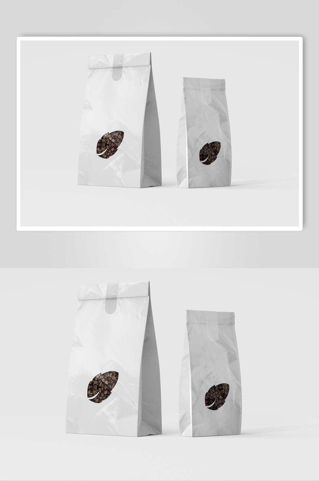 纸袋咖啡豆包装袋样机