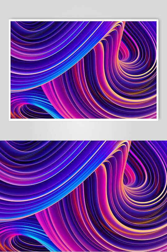 炫彩时尚流体渐变线条图片