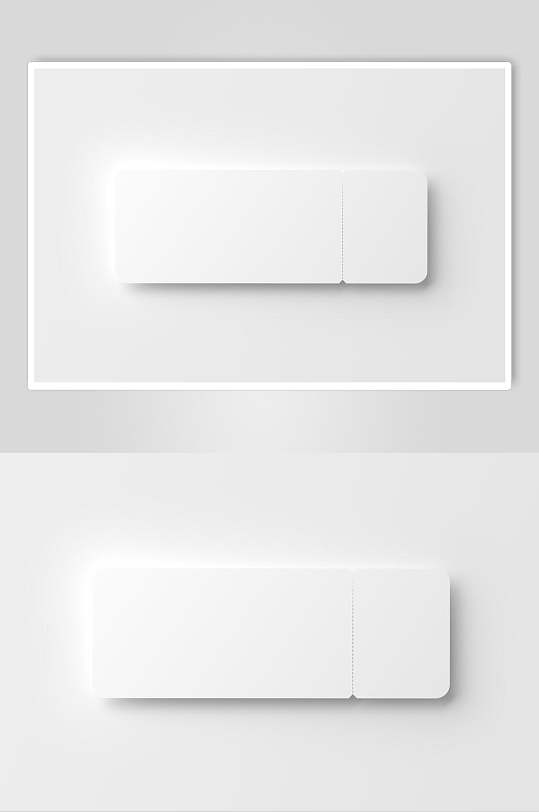 优惠券卡片设计机票门票样机