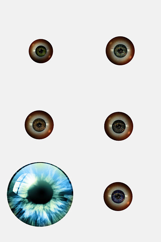 美瞳眼球免抠素材-众图网