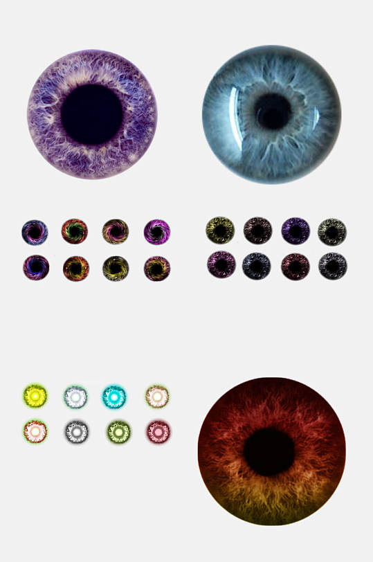 高端美瞳眼球免抠素材-众图网
