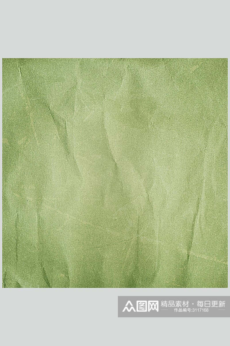 清新绿色褶皱纸张实拍图片素材