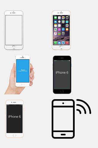 创意苹果手机免抠素材