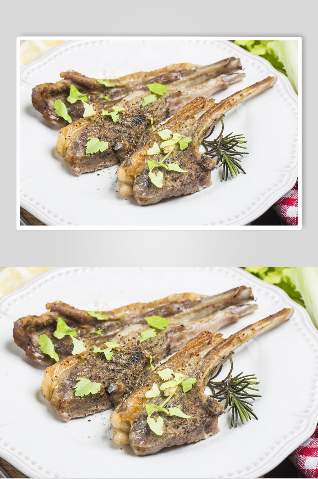 招牌排骨牛排餐饮摄影图片素材