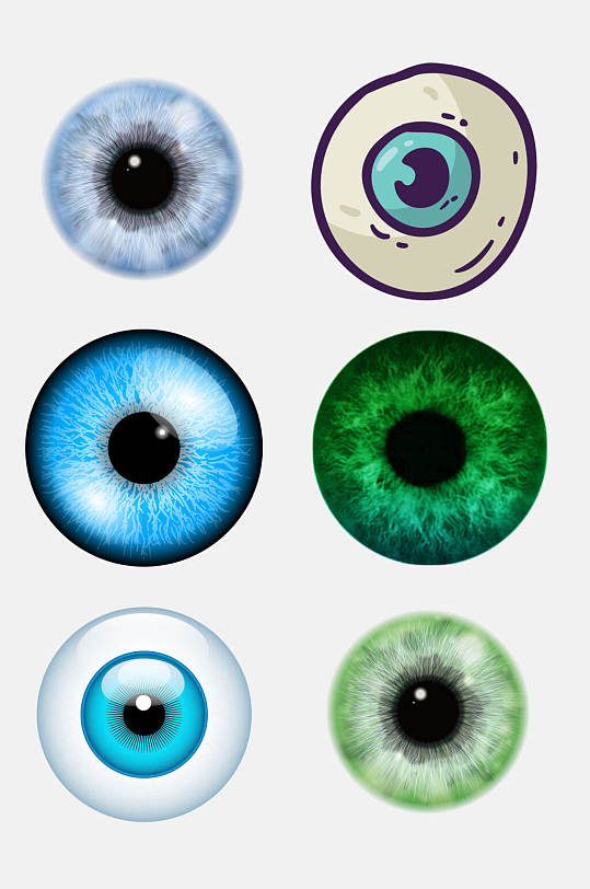 创意美瞳眼球免抠素材-众图网