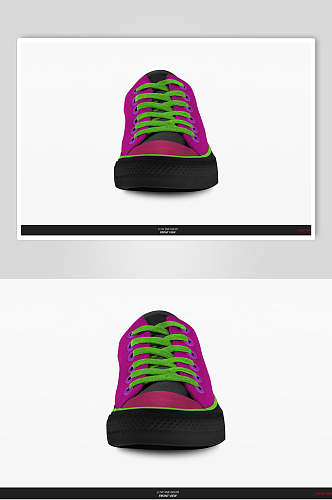 紫色匡威运动鞋展示样机