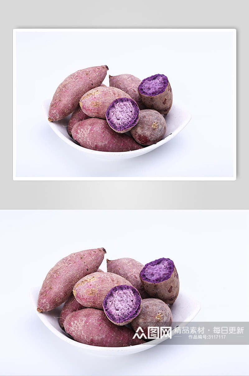 紫薯粥店早点美食实拍图片素材