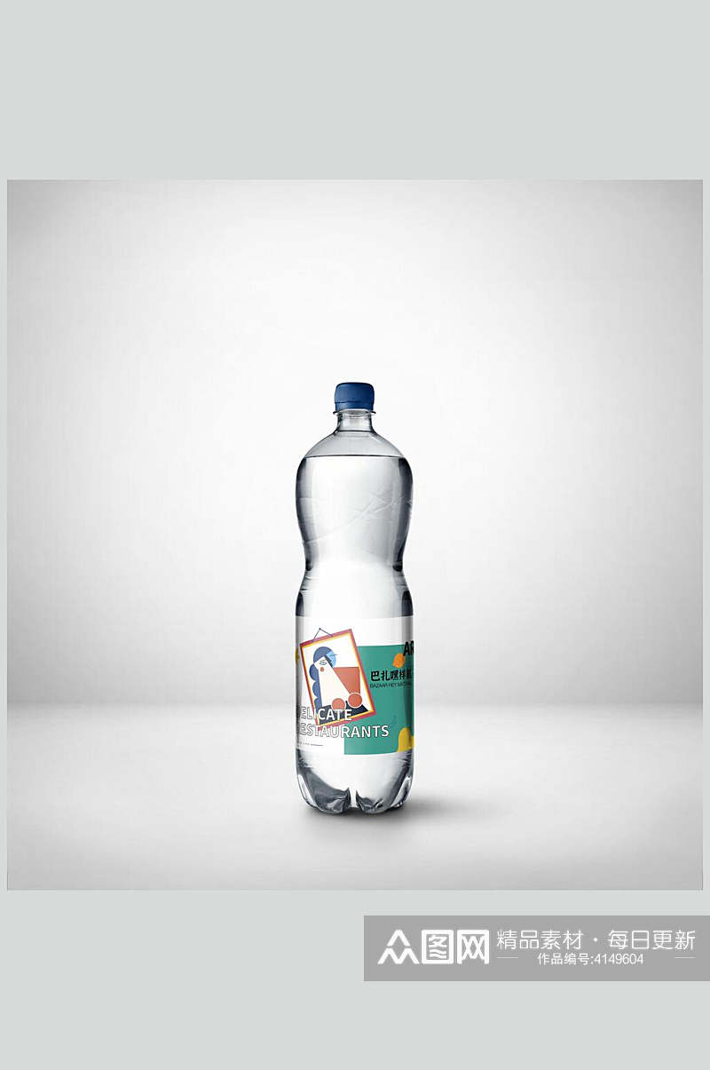 塑料瓶矿泉水瓶包装样机素材